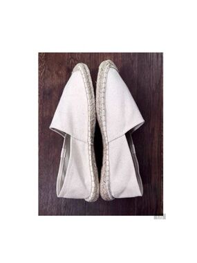 NWOB Saludos Classic Espadrilles Handstitched Cotton Twill and Jute